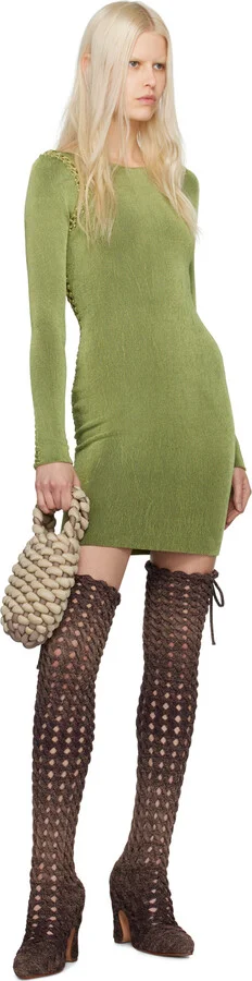 Isa Boulder SSENSE Exclusive Purple Spiralcable Tall Boots - Image 5
