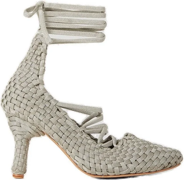 Isa Boulder Weavestrap Pointed Toe Pumps