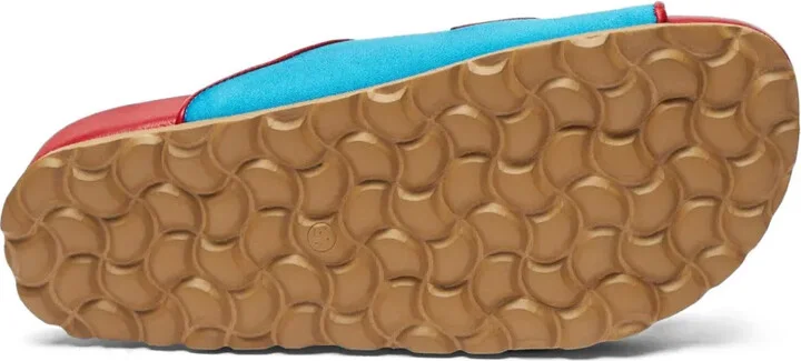 Isa double-buckle leather slides - Image 5