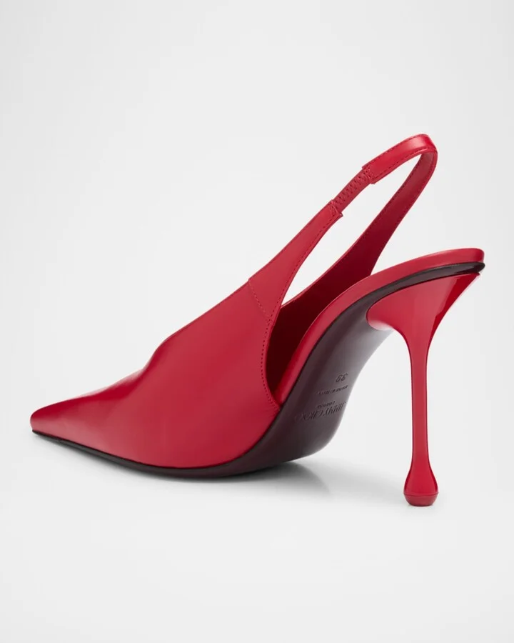 Isa Leather Slingback Pumps - Image 3
