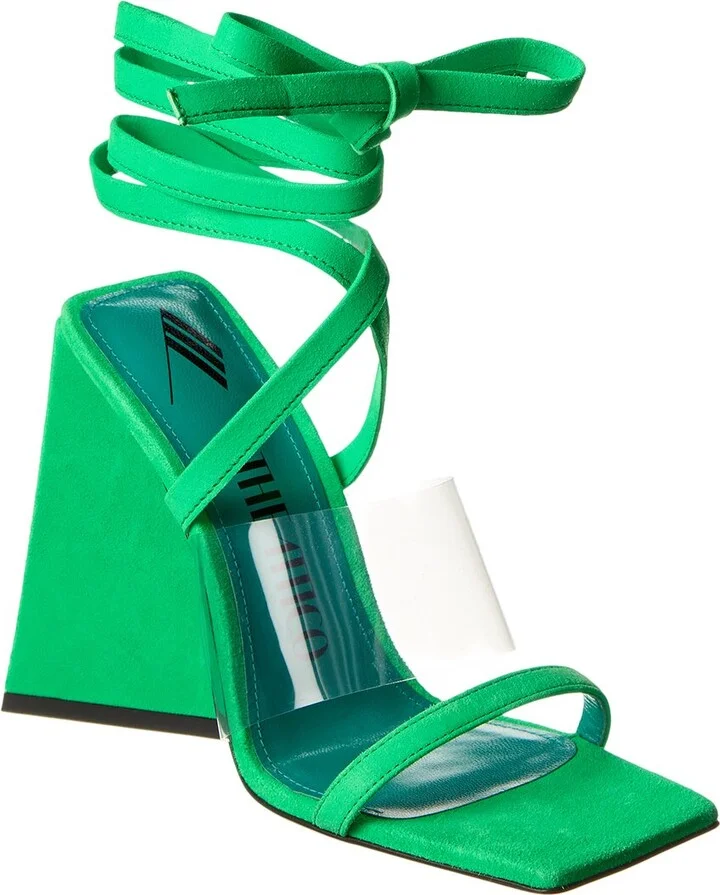 Isa Suede & Vinyl Sandal