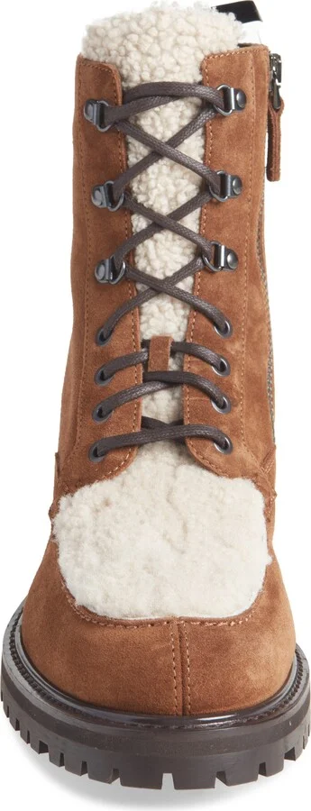 Isaac Genuine Shearling Moc Toe Boot - Image 4