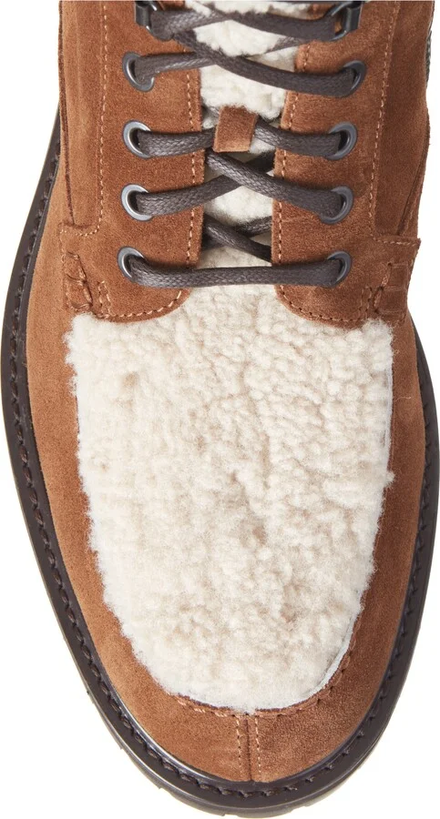Isaac Genuine Shearling Moc Toe Boot - Image 5