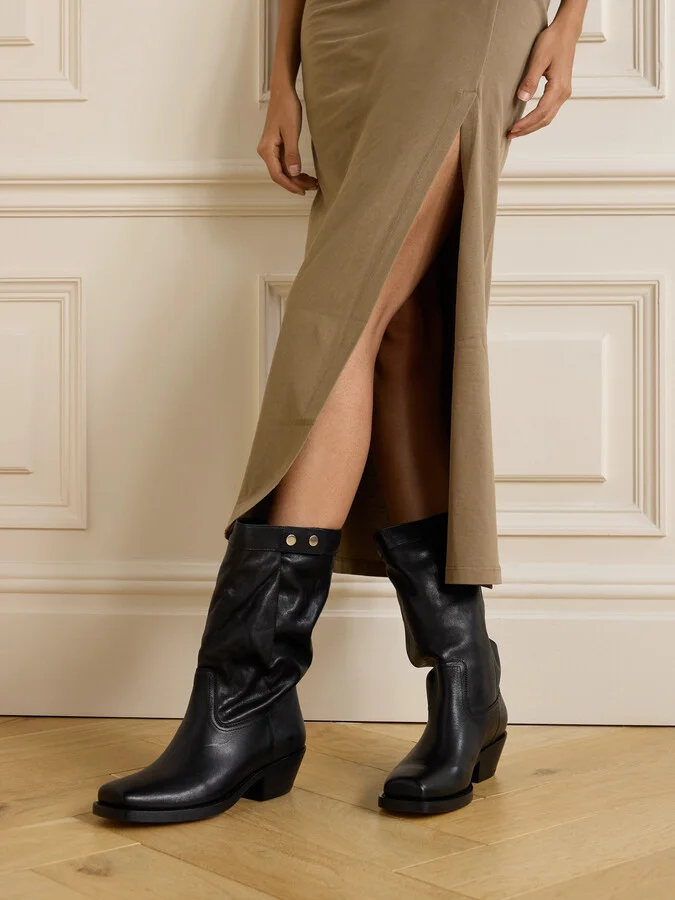 Isabel Marant - Ademe Leather Ankle Boots - Black - Image 2