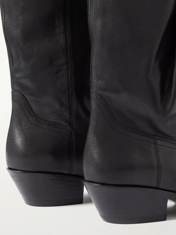 Isabel Marant - Ademe Leather Ankle Boots - Black - Image 4