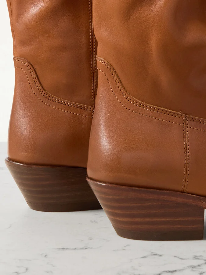 Isabel Marant - Ademe Leather Ankle Boots - Brown - Image 4