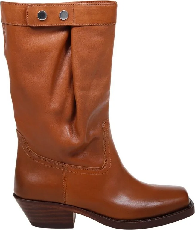 Isabel Marant Ademe Square Toe Biker Boots