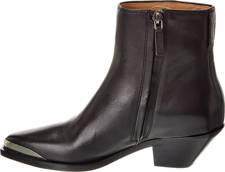Isabel Marant Adnae Leather Bootie - Image 2