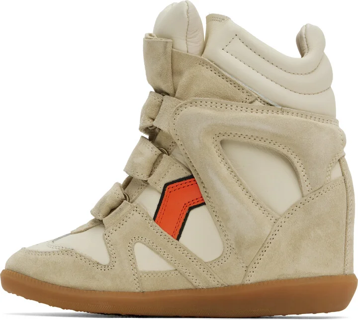 Isabel Marant Beige Bekett Sneakers - Image 3