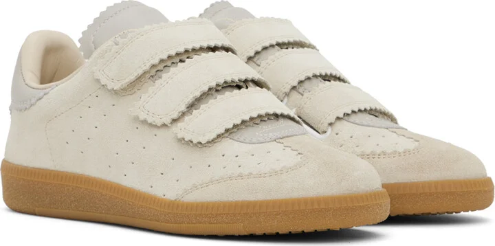 Isabel Marant Beige Beth Sneakers - Image 4