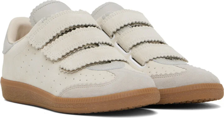 Isabel Marant Beige Beth Sneakers - Image 4