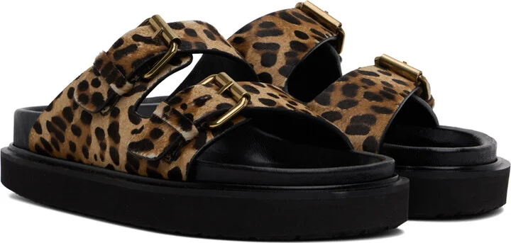 Isabel Marant Beige & Brown Lennya Sandals - Image 4