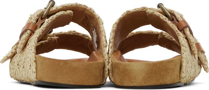 Isabel Marant Beige Lennyo Flat Sandals - Image 2