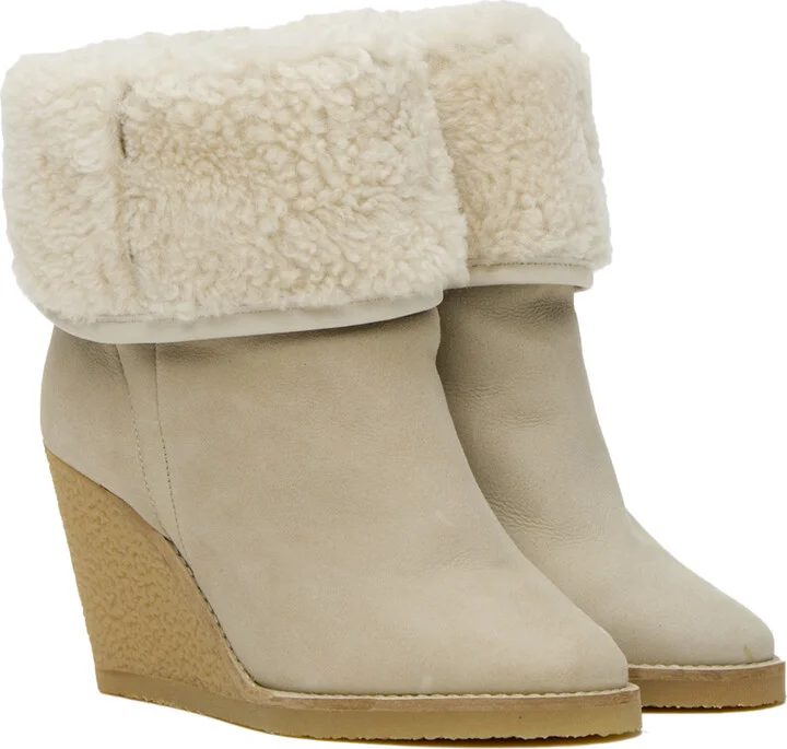 Isabel Marant Beige Totam Boots - Image 4