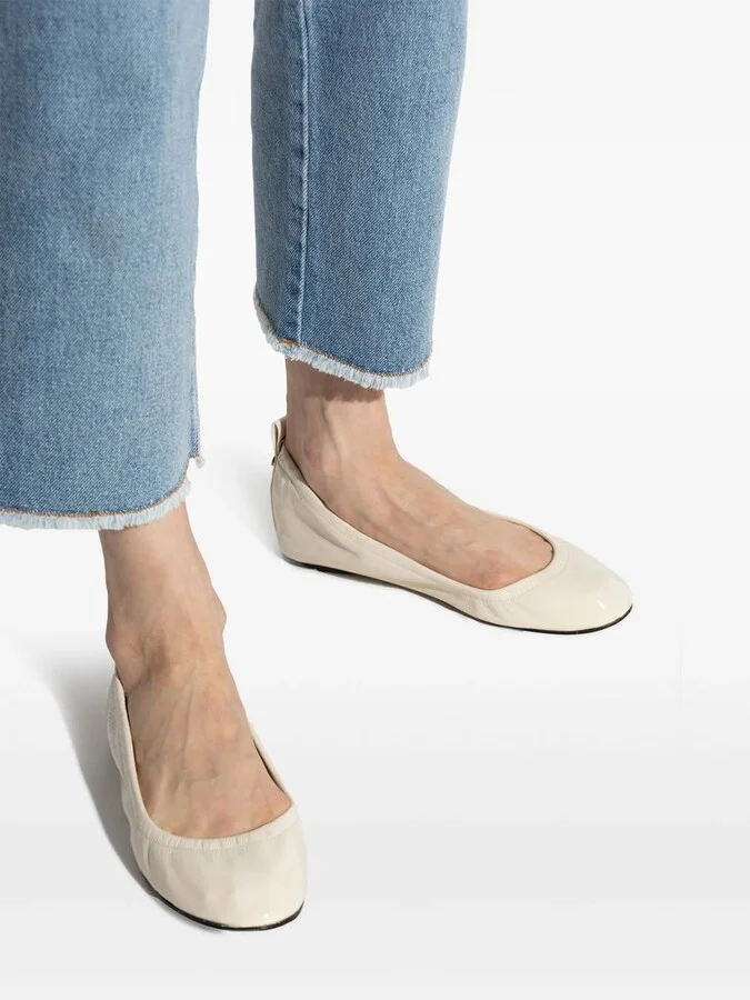 Isabel Marant Belna Leather Ballerina Shoes - Image 6
