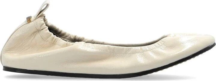 Isabel Marant Belna Leather Ballerina Shoes