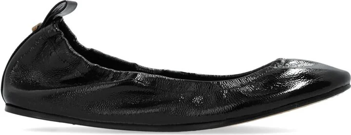 Isabel Marant Belna Leather Ballerina Shoes