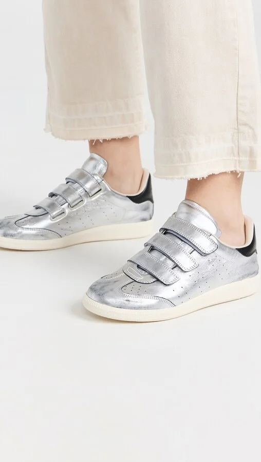 Isabel Marant Beth Metallic Sneakers - Image 2