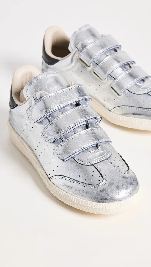 Isabel Marant Beth Metallic Sneakers - Image 3