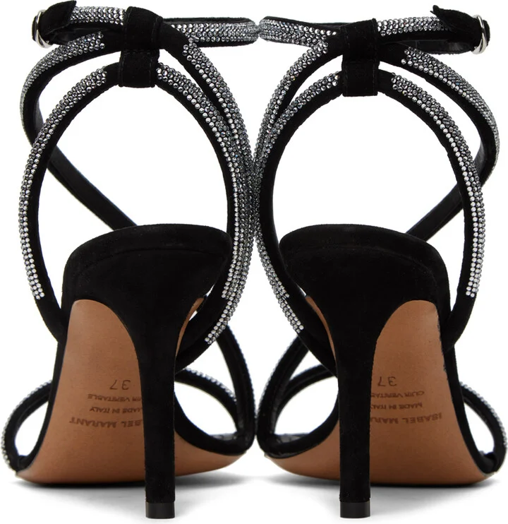 Isabel Marant Black Atria Heeled Sandals - Image 2