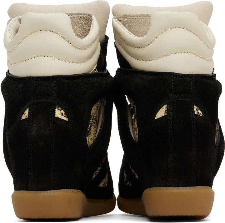 Isabel Marant Black & Beige Bekett Sneakers - Image 2