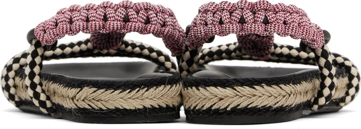 Isabel Marant Black & Beige Waltee Sandals - Image 2