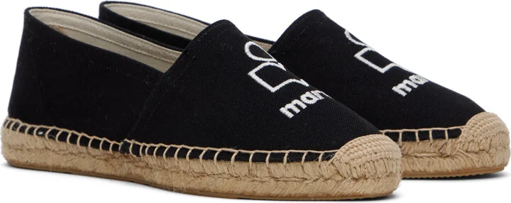Isabel Marant Black Canae Cotton Espadrilles - Image 4