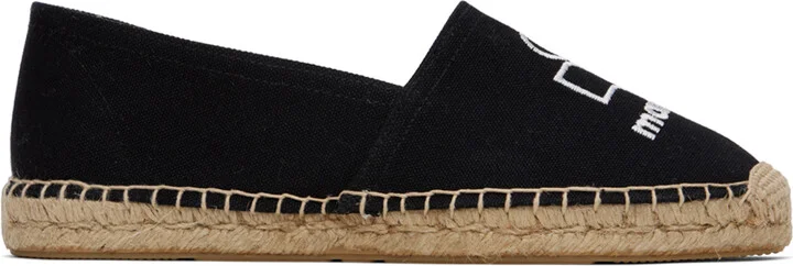 Isabel Marant Black Canae Cotton Espadrilles