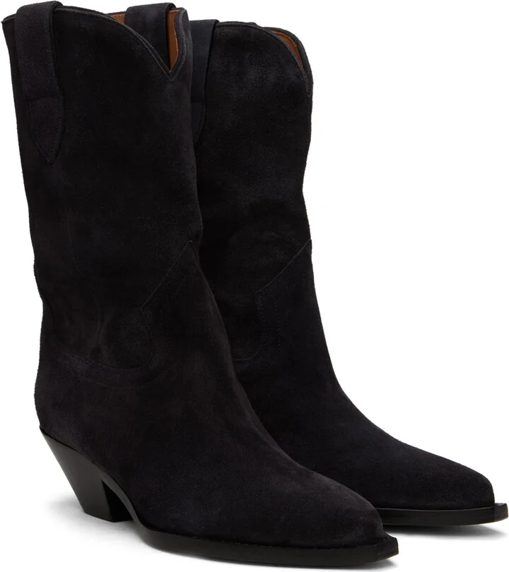 Isabel Marant Black Dahope Cowboy Boots - Image 4