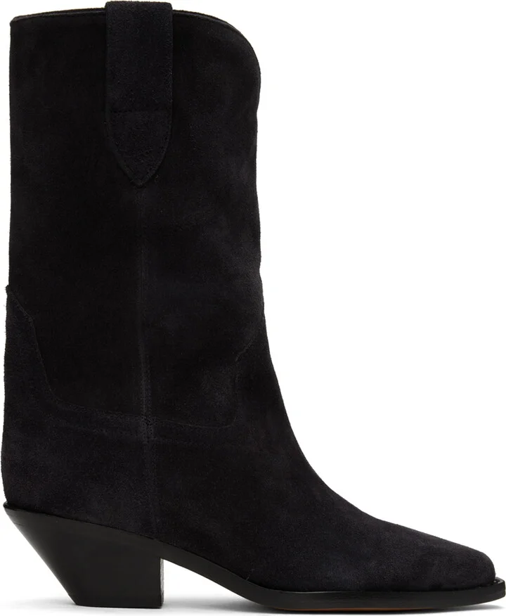 Isabel Marant Black Dahope Cowboy Boots