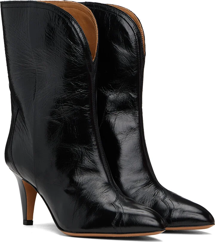 Isabel Marant Black Dytho Heeled Boots - Image 4