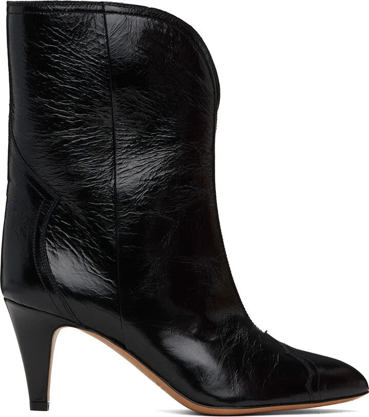 Isabel Marant Black Dytho Heeled Boots