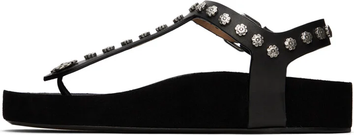 Isabel Marant Black Enore Sandals - Image 3