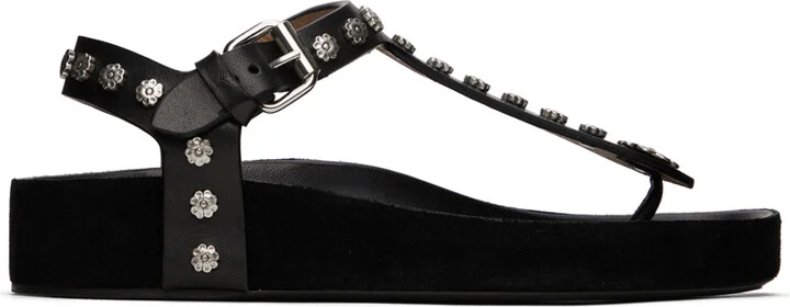 Isabel Marant Black Enore Sandals