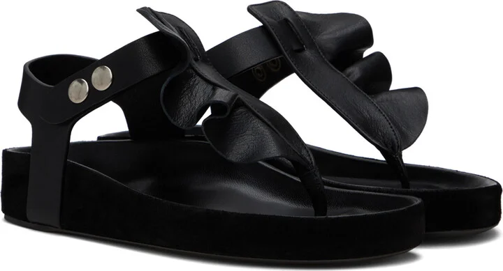 Isabel Marant Black Isela Sandals - Image 4