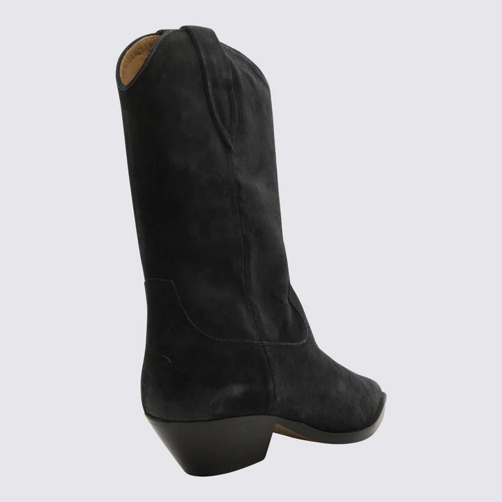 Isabel Marant Black Leather Duerto Boots - Image 2