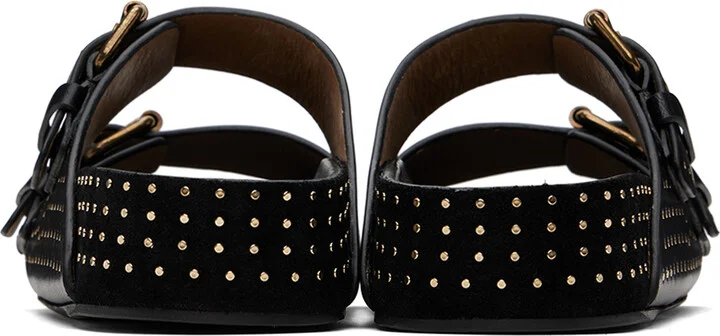 Isabel Marant Black Lennyo Buckle Sandals - Image 2