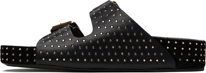 Isabel Marant Black Lennyo Buckle Sandals - Image 3