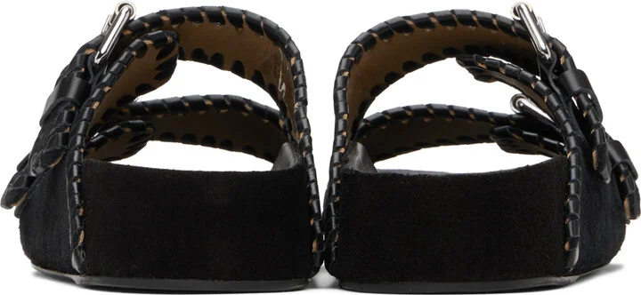 Isabel Marant Black Lennyo Flat Sandals - Image 2