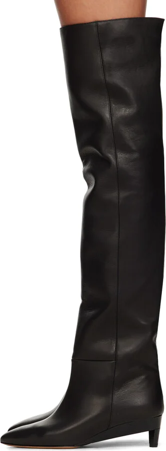 Isabel Marant Black Lisali Tall Boots - Image 3