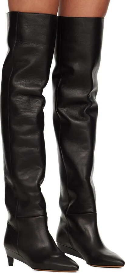 Isabel Marant Black Lisali Tall Boots - Image 4
