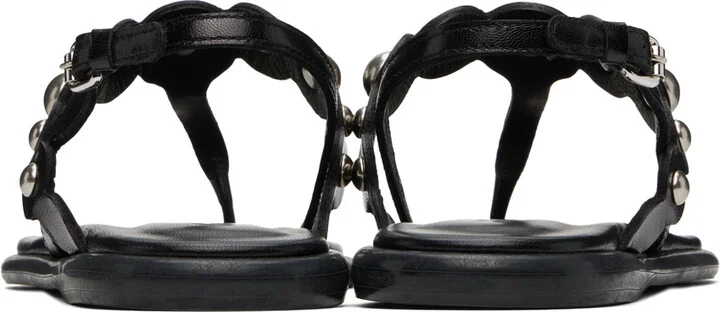 Isabel Marant Black Nya Flat Sandals - Image 2