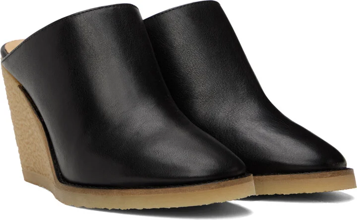 Isabel Marant Black Takita Wedge Mules - Image 4