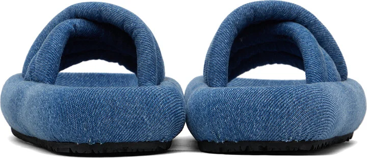 Isabel Marant Blue Niloo Flat Sandals - Image 2