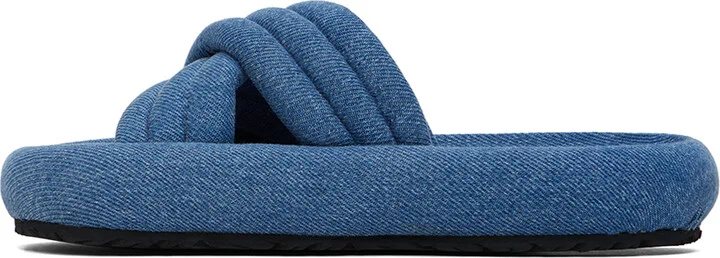 Isabel Marant Blue Niloo Flat Sandals - Image 3