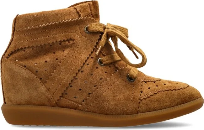 Isabel Marant Bobby Lace-Up Wedge Sneakers