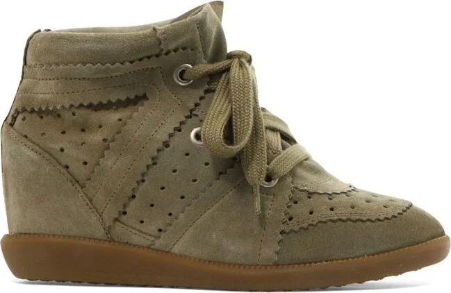 Isabel Marant Bobby Lace-Up Wedge Sneakers