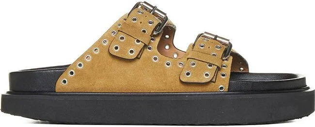 Isabel Marant Buckle Detailed Slip-On Sandals