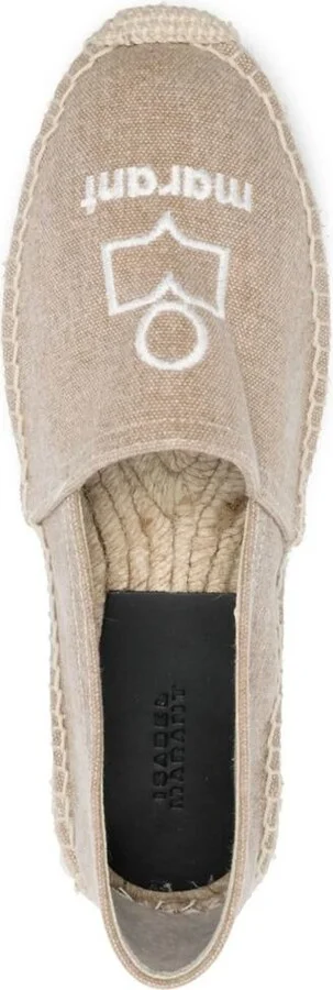 Isabel Marant Canae Logo-Embroidered Espadrilles - Image 4