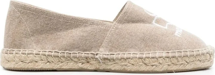 Isabel Marant Canae Logo-Embroidered Espadrilles